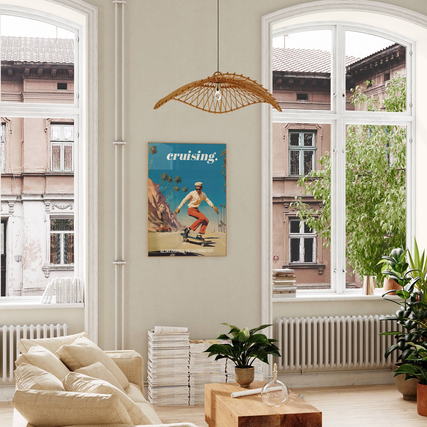 Cruising. Retro 60s California Art Print