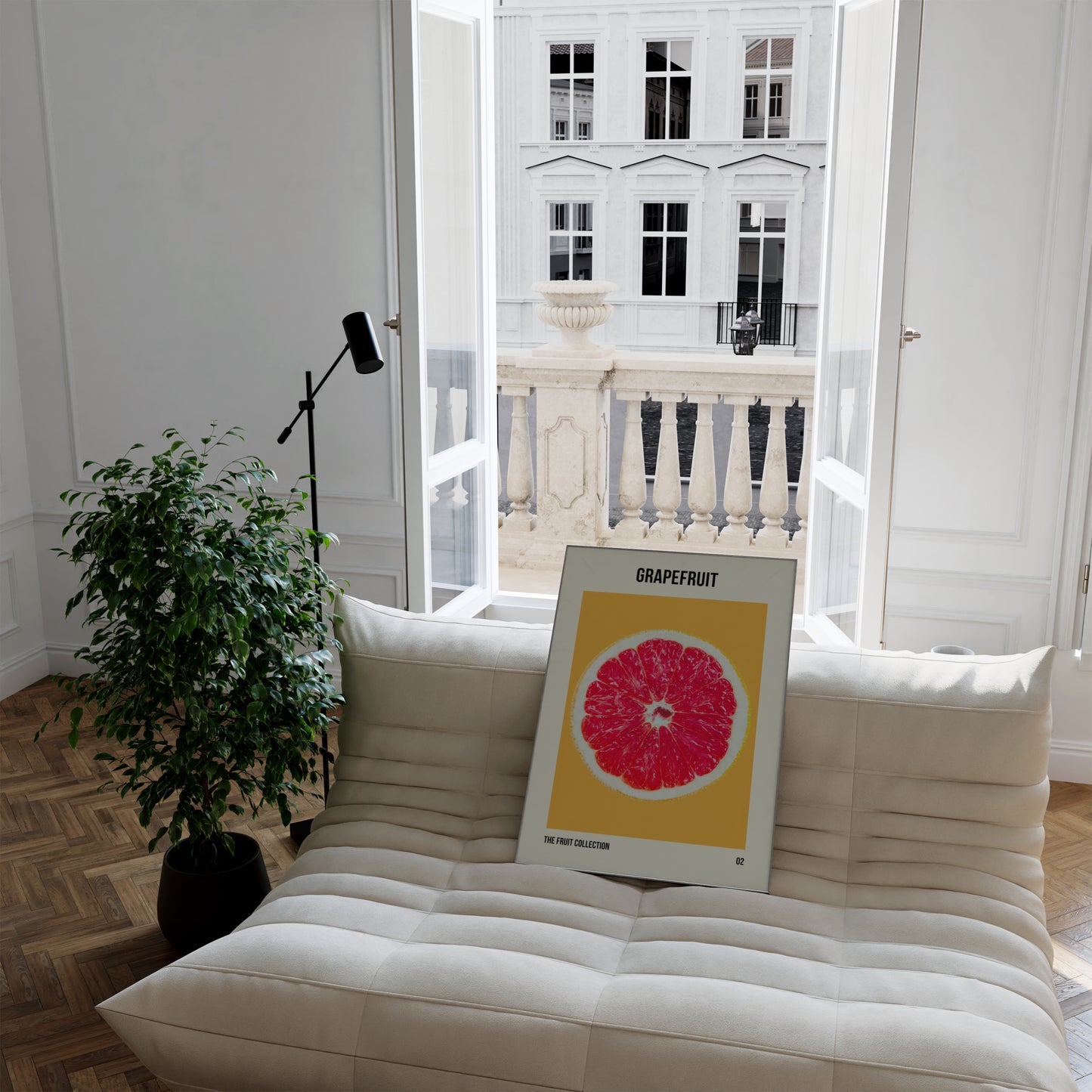 Grapefruit Fruit Market Art Print