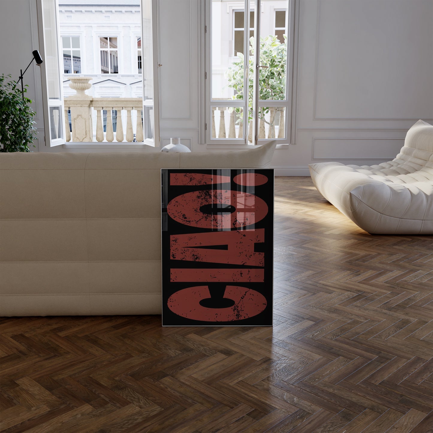 Ciao! Art Print (Deep Red)