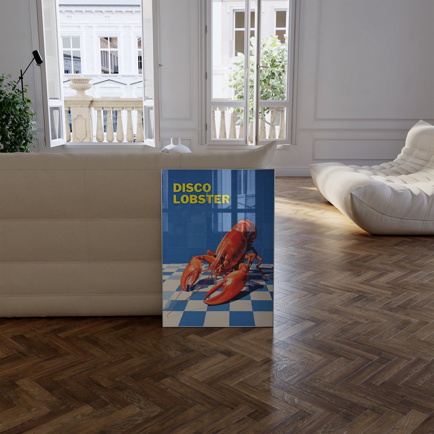 Disco Lobster Art Print