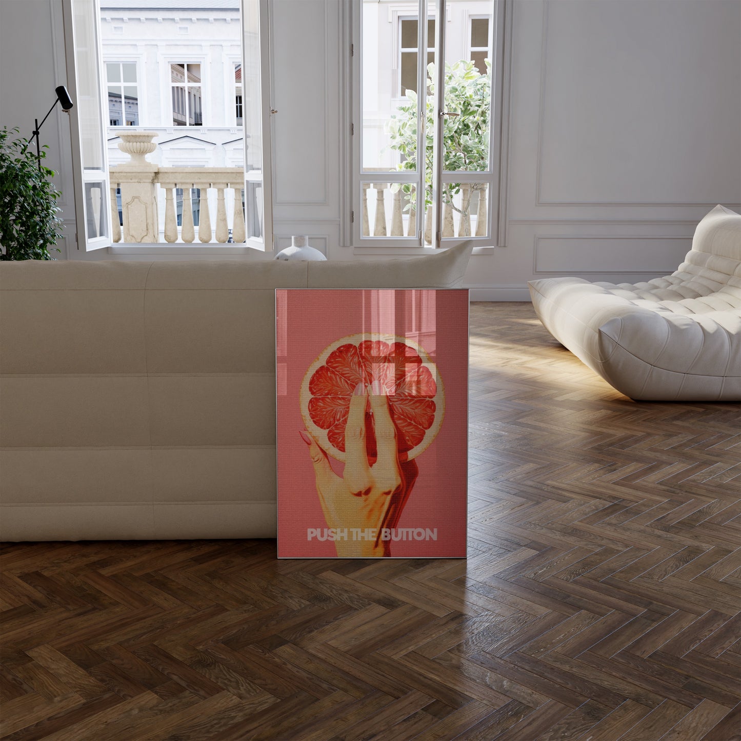 Push The Button Art Print
