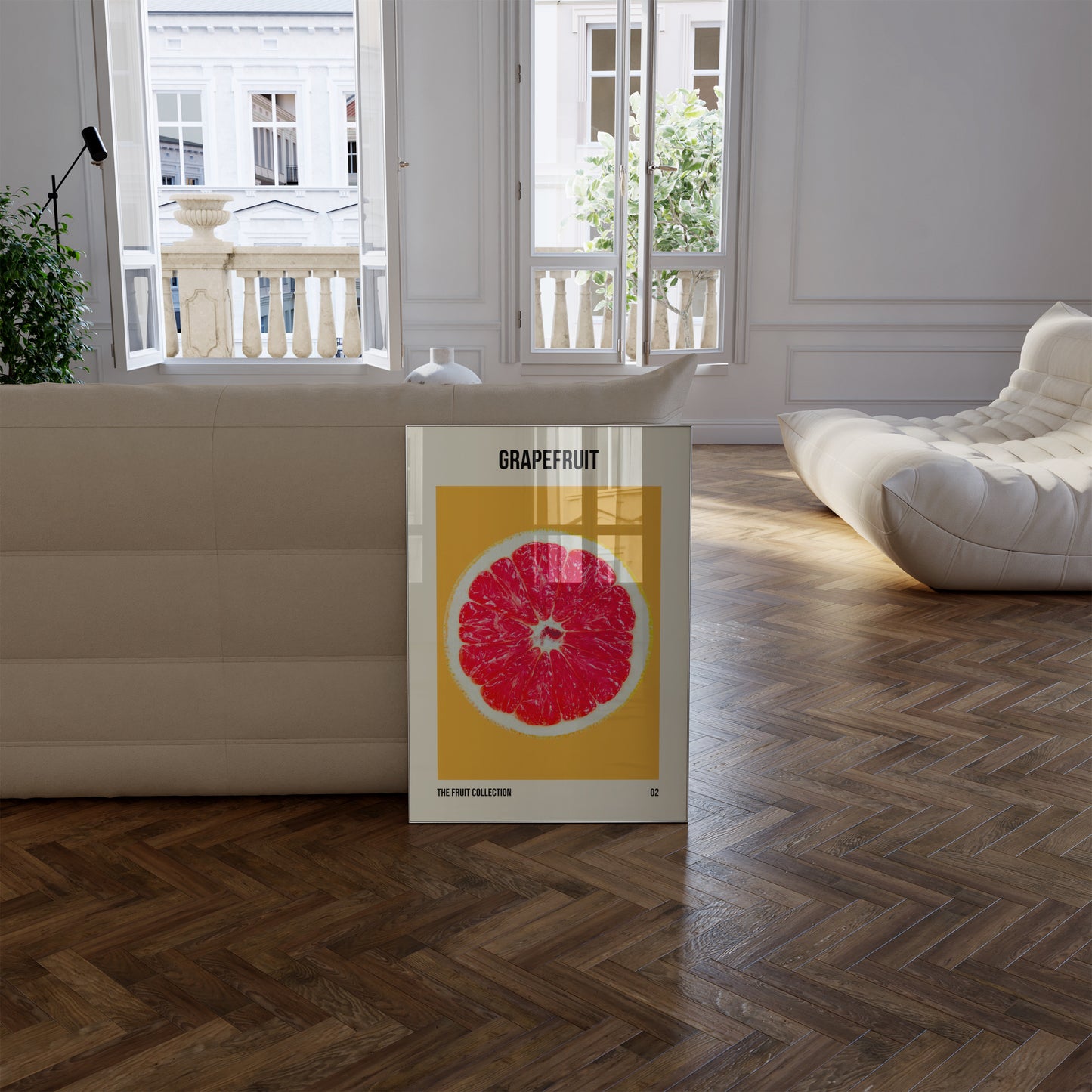 Grapefruit Fruit Market Art Print