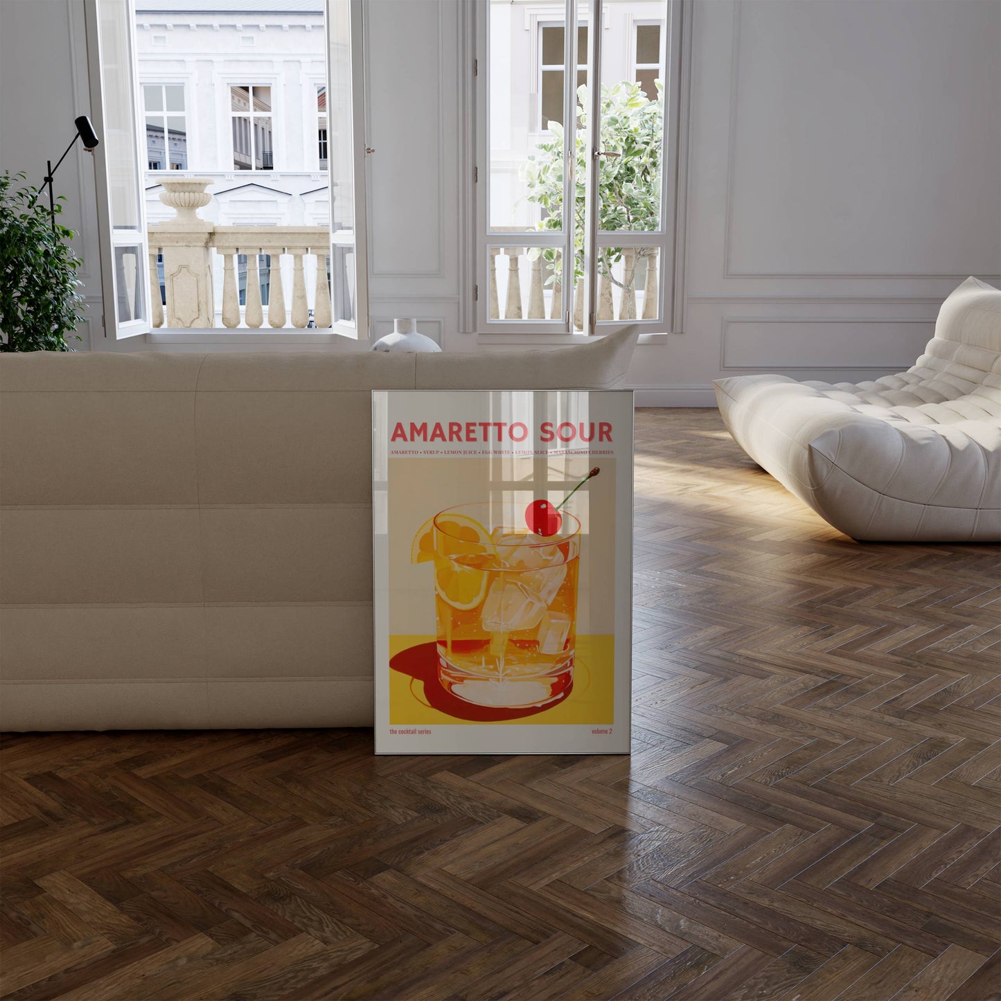 Amaretto Sour vol2. Cocktail Art Print