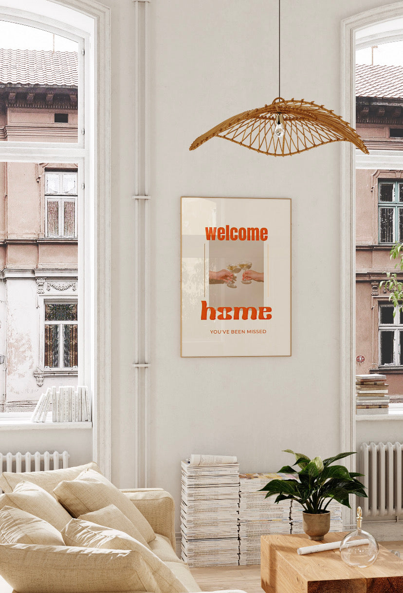 Trendy minimalist art print on museum-grade paper for elegant home decoration