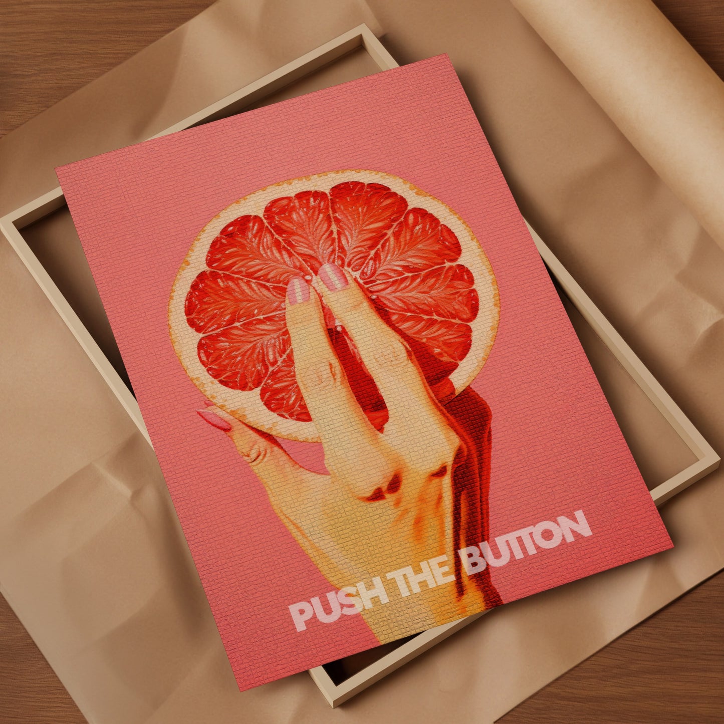 Push The Button Art Print
