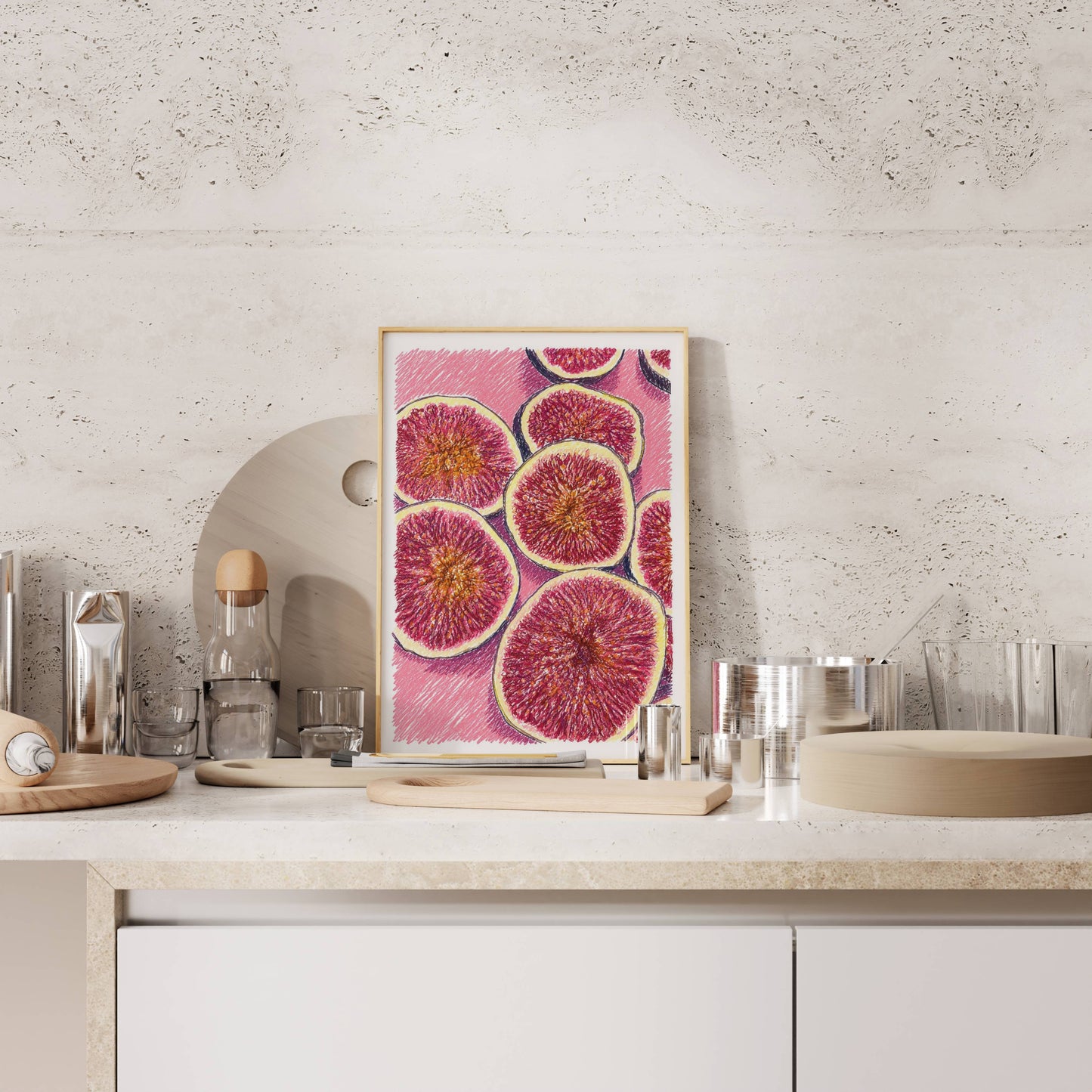 Santorini Figs Art Print