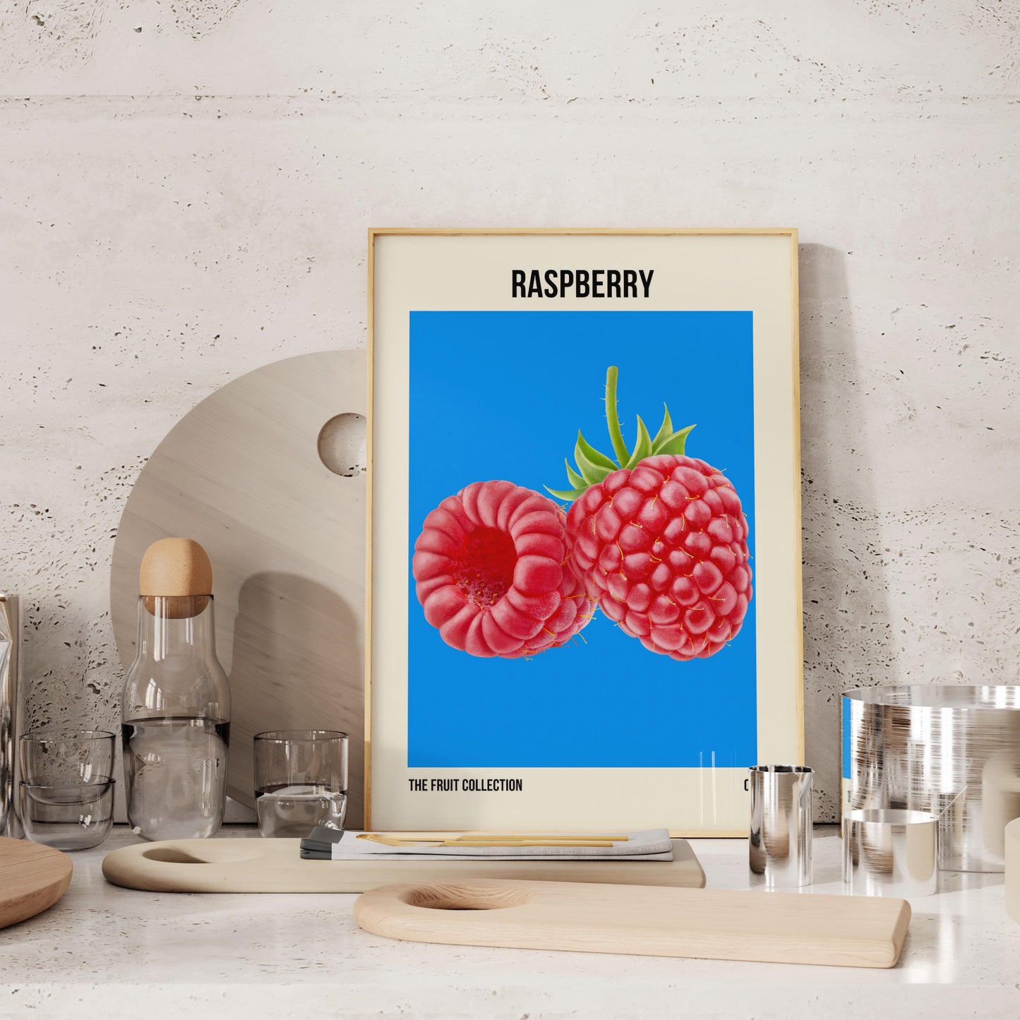 Raspberry Fruit Market Art Print