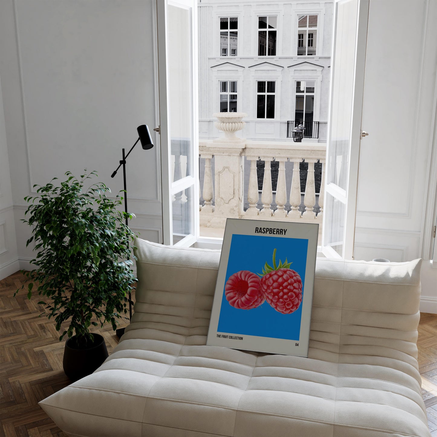 Raspberry Fruit Market Art Print