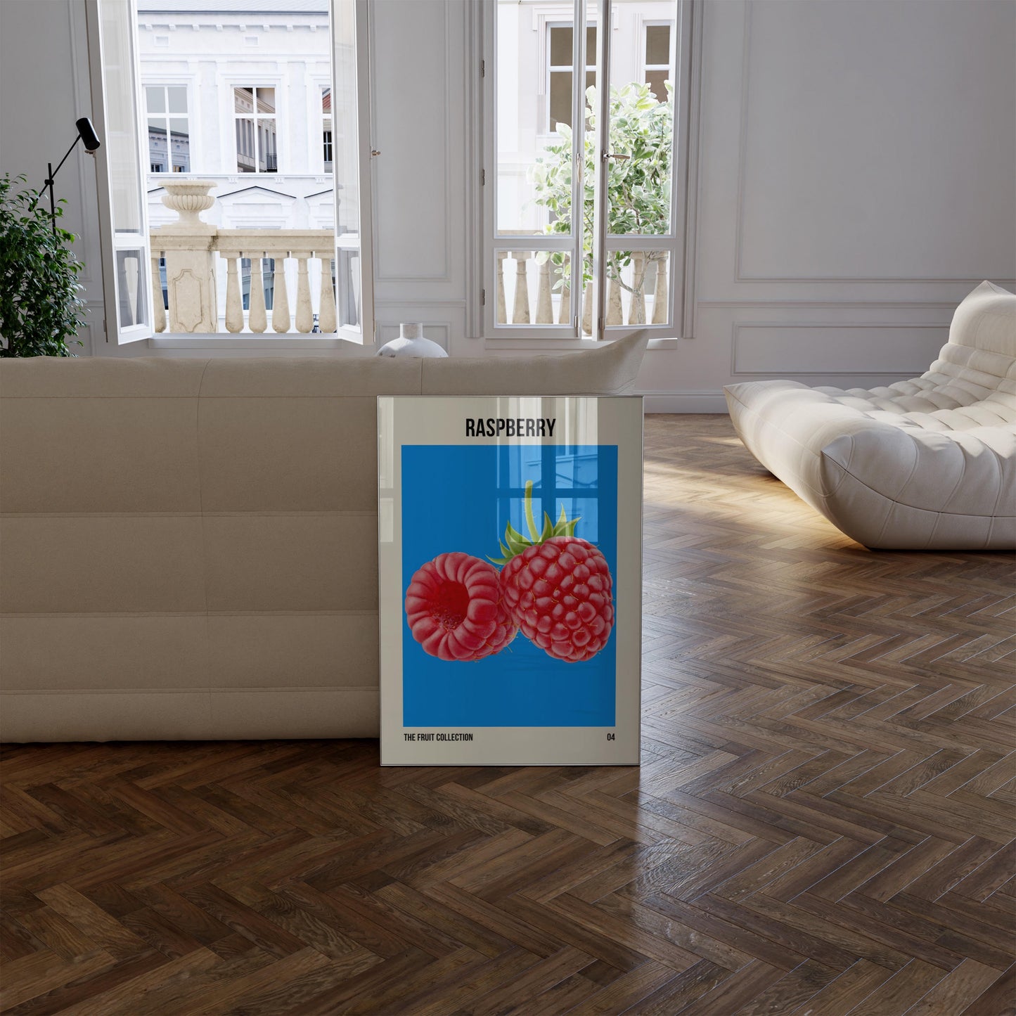 Raspberry Fruit Market Art Print