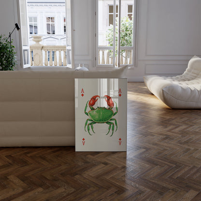 Ace of Crabs Art Print