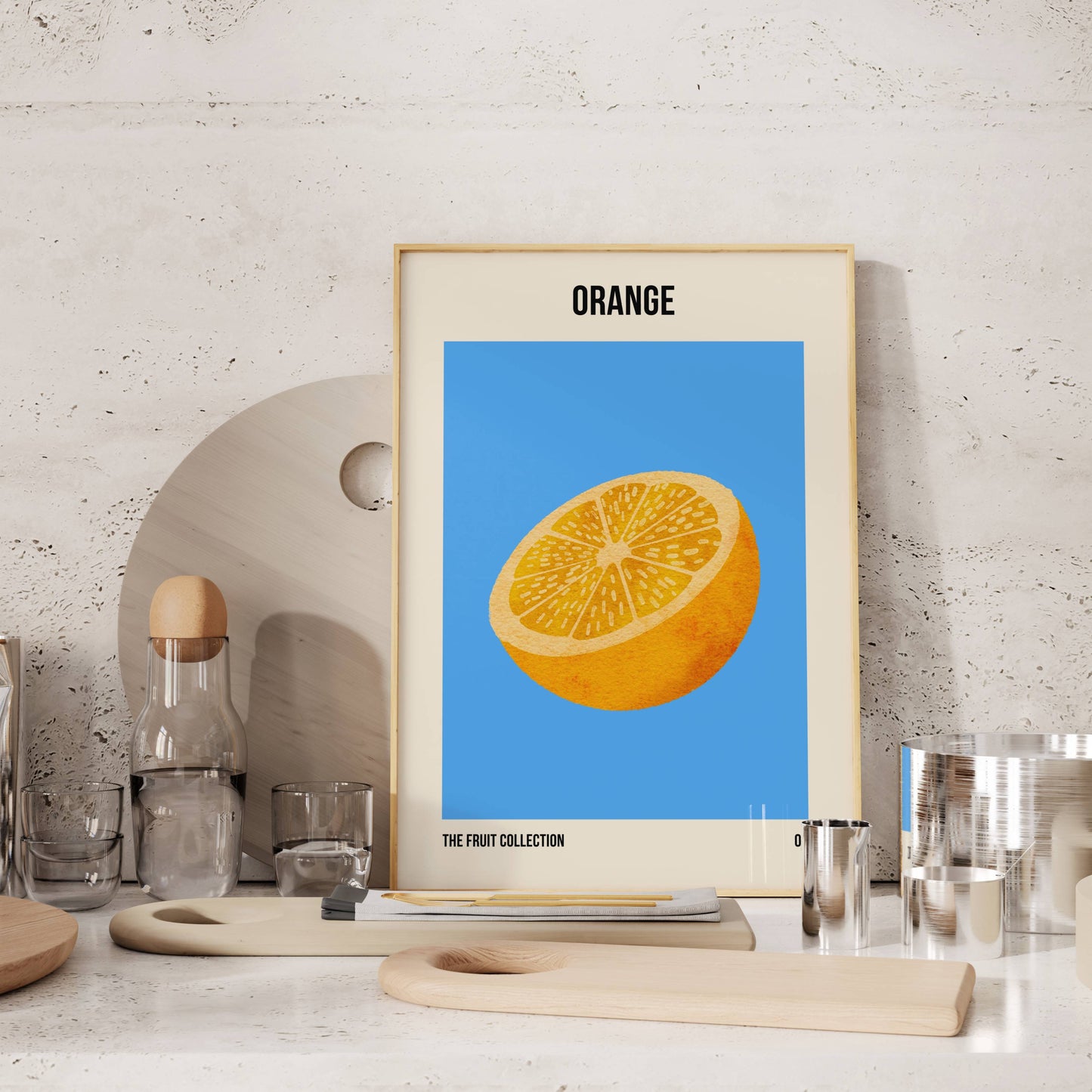 Orange Fruit Market Art Print