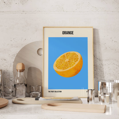 Orange Fruit Market Art Print