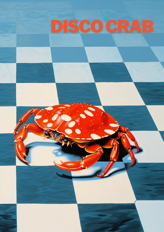 Disco Crab Art Print