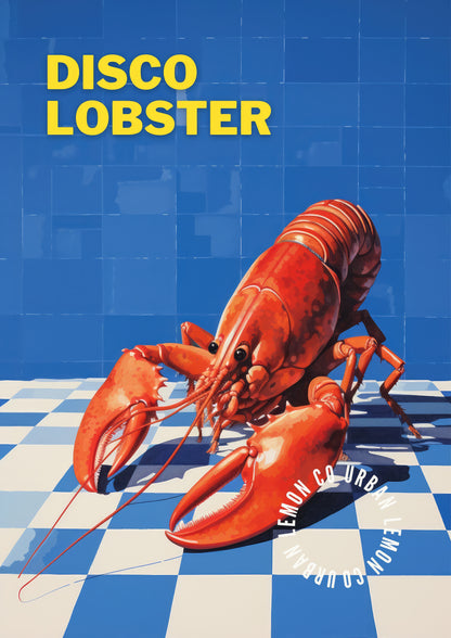 Disco Lobster Art Print