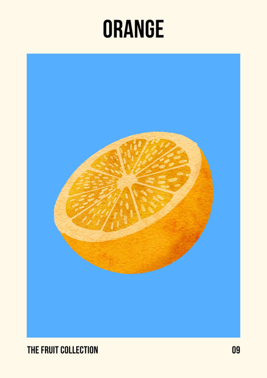 Orange Fruit Market Art Print