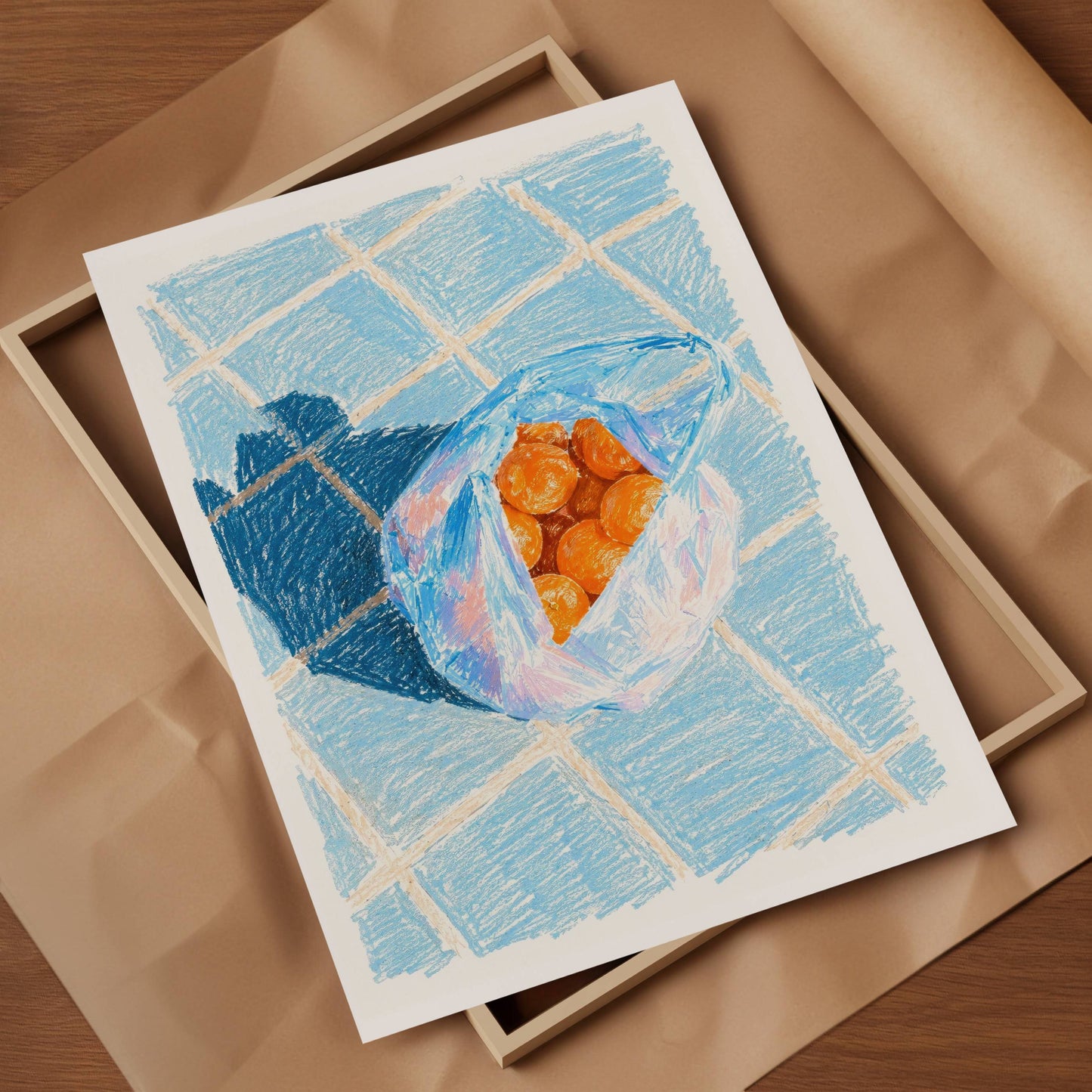 Aegean Oranges Art Print
