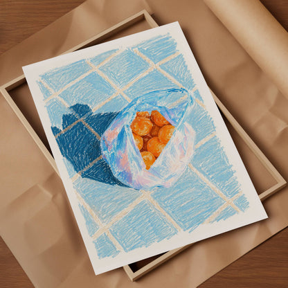 Aegean Oranges Art Print