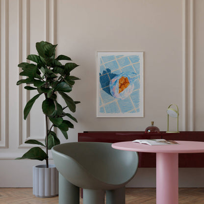 Aegean Oranges Art Print