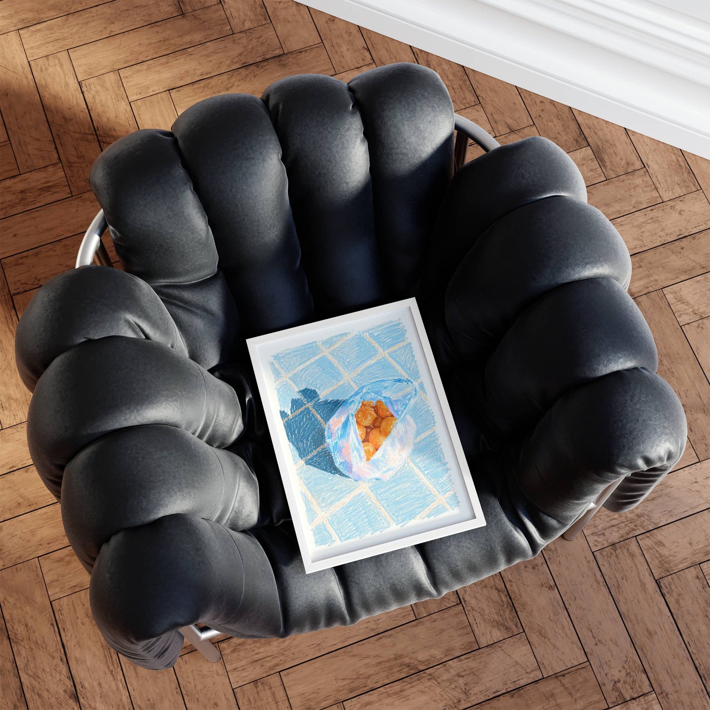 Aegean Oranges Art Print