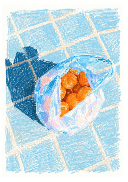 Aegean Oranges Art Print