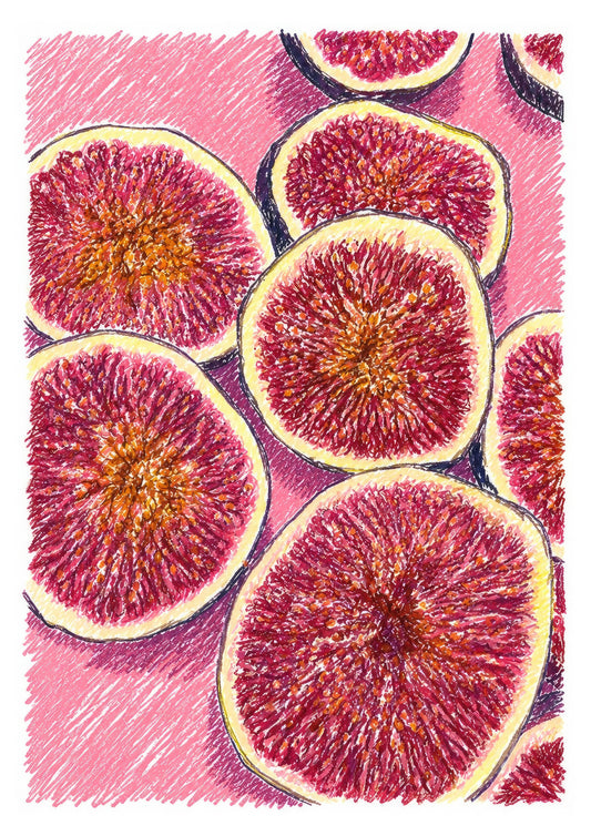 Santorini Figs Art Print