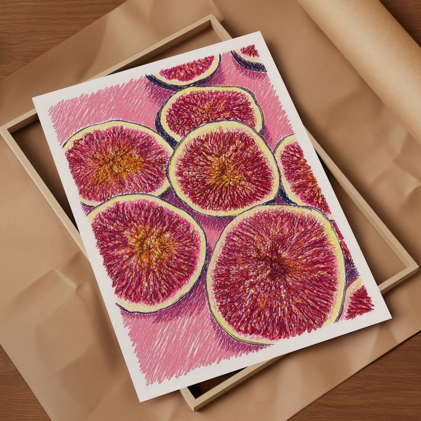 Santorini Figs Art Print