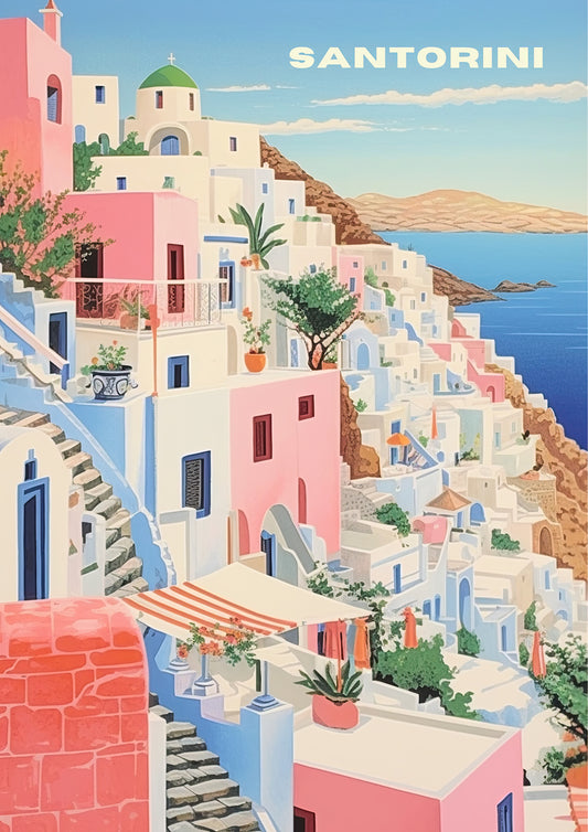 Santorini Art Print