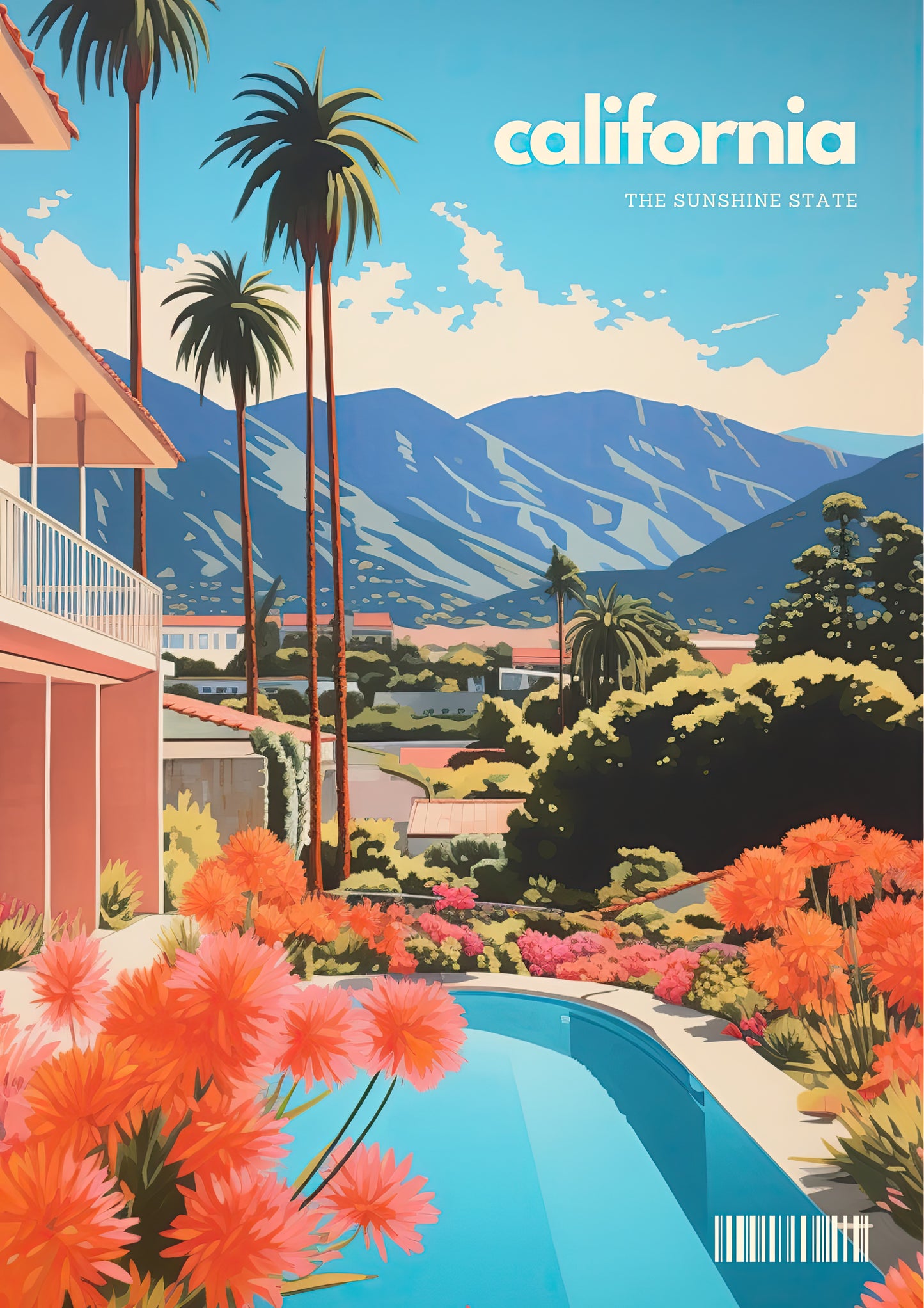 California Sunshine State Art Print