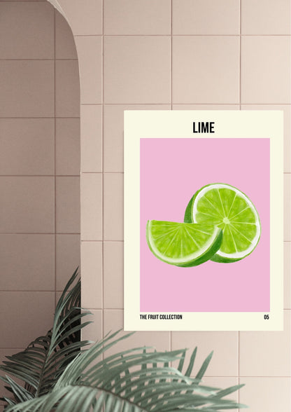 Lime Fruit Market Art Print