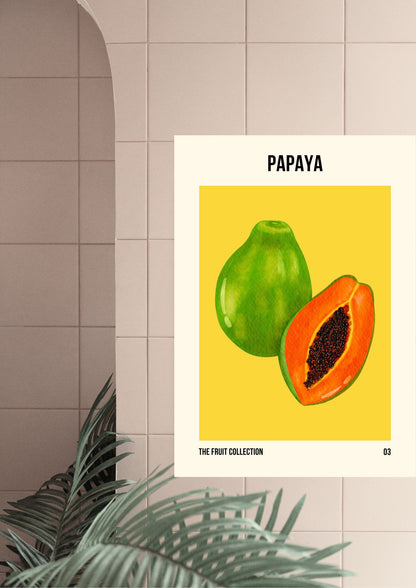 Papaya Fruit Market Art Print